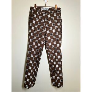 ⛳️ Bogey Boys Macklemore Brown Checkered Golf Pants Size 28 New